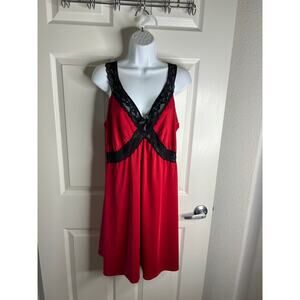 Avenue Body Women's Babydoll Chemise Red/Black NEW ~ Size 22/24